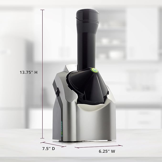 Yonanas Clásica - Máquina para Postres Saludables de Frutas Congeladas | 200W - Color Plata
