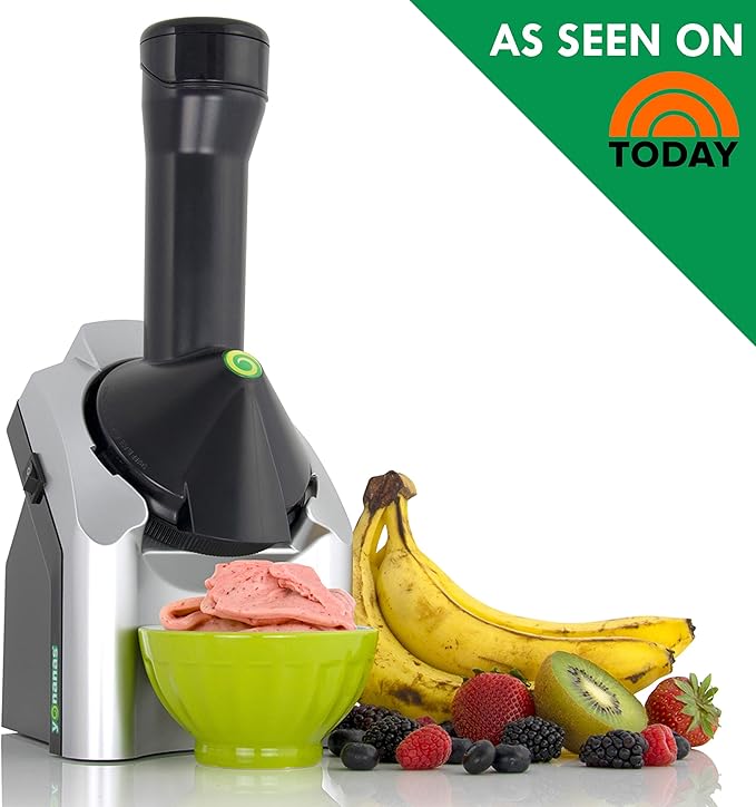 Yonanas Clásica - Máquina para Postres Saludables de Frutas Congeladas | 200W - Color Plata