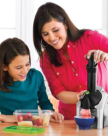 Yonanas Clásica - Máquina para Postres Saludables de Frutas Congeladas | 200W - Color Plata